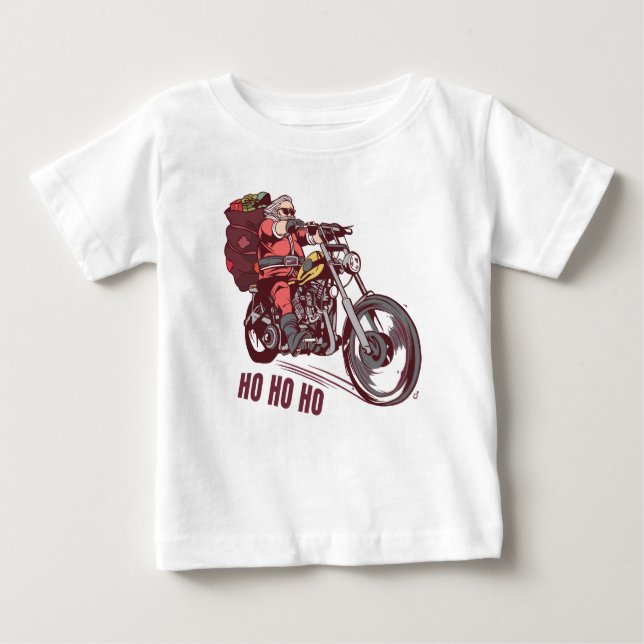 Juli-Biker, juldräkt för Biker-inbjudan T Shirt (Framsida)
