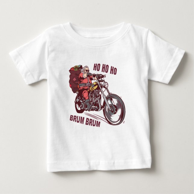 Juli-Biker, juldräkt för Biker-inbjudan T Shirt (Framsida)