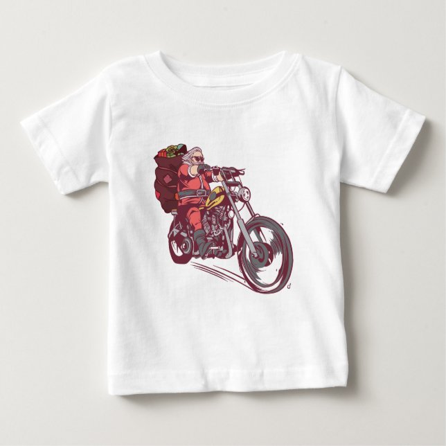 Juli-Biker, juldräkt för Biker-inbjudan T Shirt (Framsida)