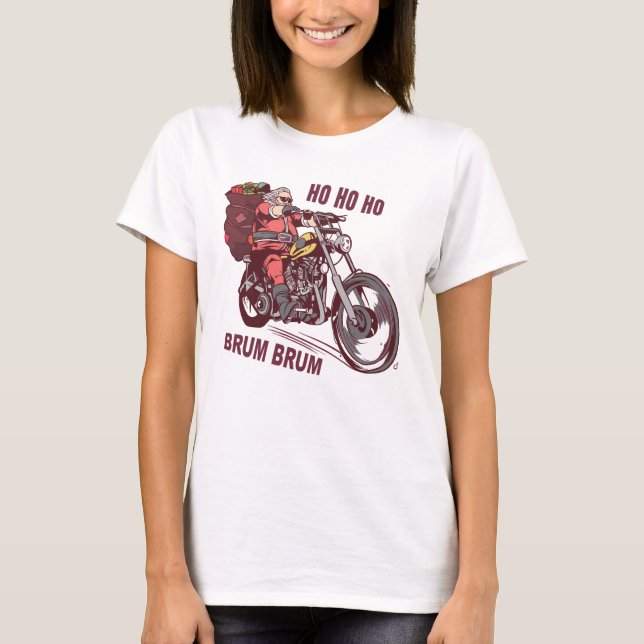 Juli-Biker, juldräkt för Biker-inbjudan T Shirt (Framsida)