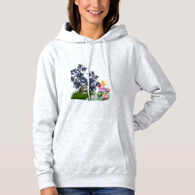 Juli Birth Flowers och Stone T-Shirt (Framsida)