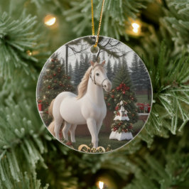 Juli Ceramic Ornaments Chestnut Horse Julgransprydnad Keramik