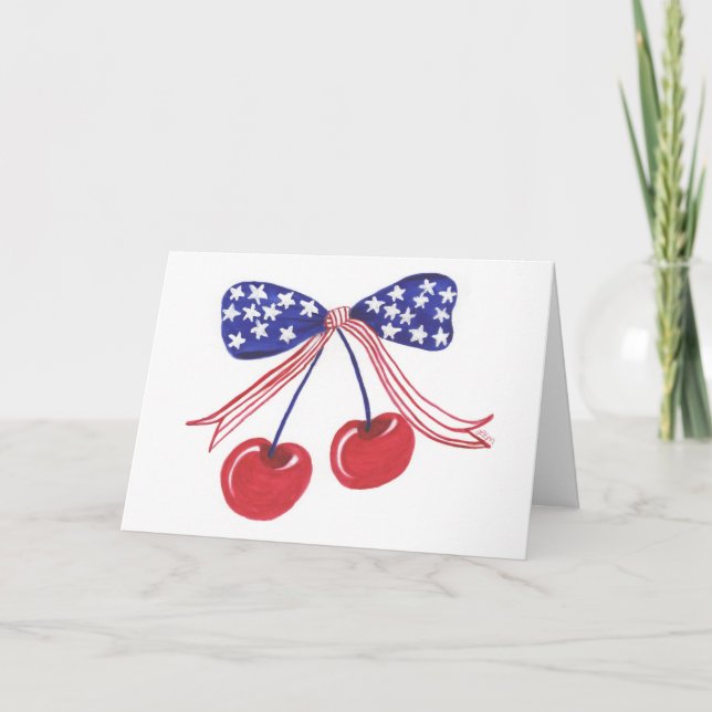 juli Cherries Tack Kort (Framsida)