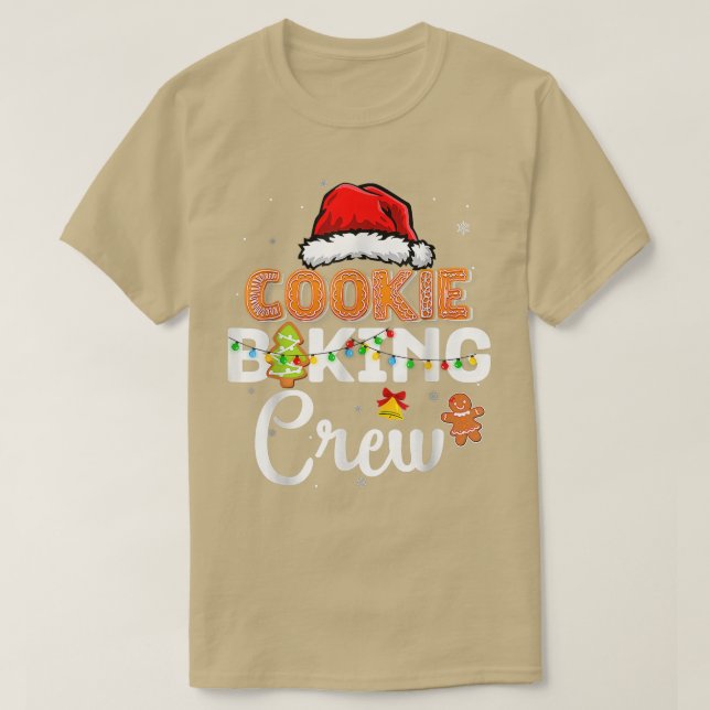 Juli Cookie Baking Crew Familj Jul Holi T Shirt (Design framsida)