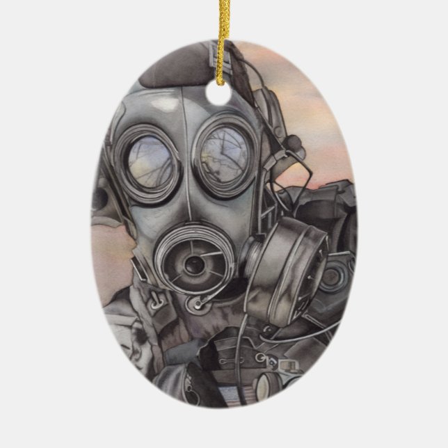 Juli Covid Pandemic Julgransprydnad Keramik (Framsidan)