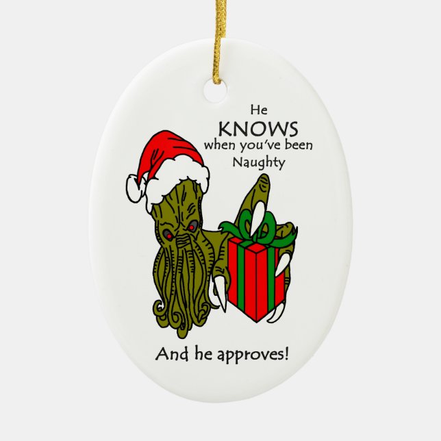 Juli Cthulhu Ceramic Ornament (Framsidan)