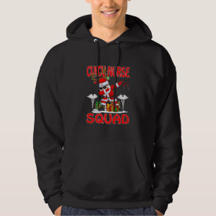 Juli CVICU Nurse Squad Reindeer Santa Premium Hoodie