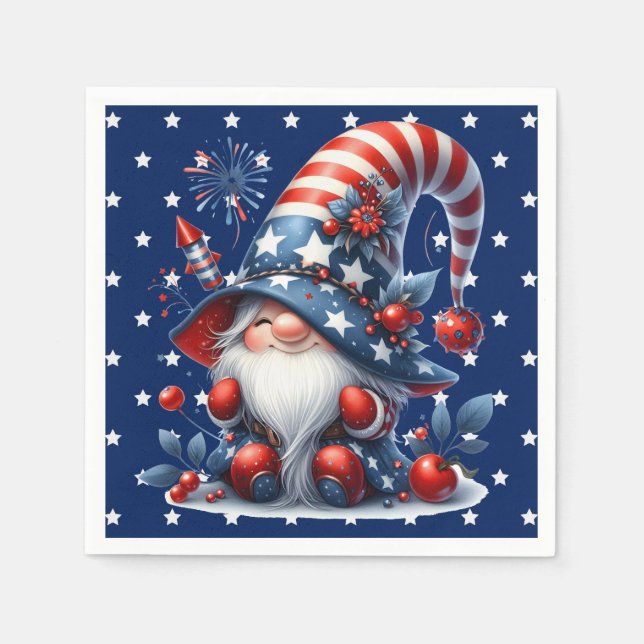 Juli firande Tomte Pappersservett (Framsidan)