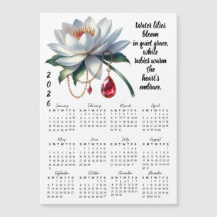 Juli Födelsedagsblomma & Sten Kalender