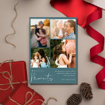 Juli för familjen Magic Moments Photo Collage Julkort<br><div class="desc">Vårt Magic Moments Photo Collage Family julhälsningskort är perfektens sätt att säsongens glädje och värme med dina nära och kära! Detta minimalistiska fotokort är designat för att fånga tillsammans innersta väsen, skapar det som ett idealiskt val för att sprida helgdag cheer. Det här kortet har en unik design med fyra...</div>