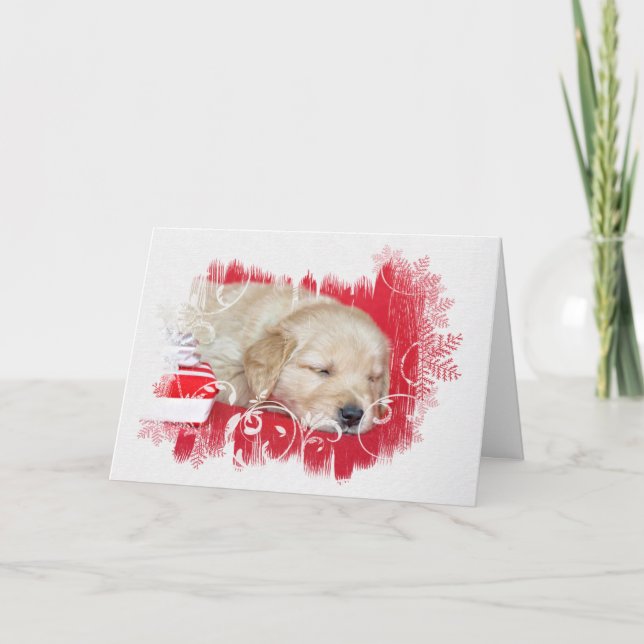 Juli Golden Retriever Kort (Framsida)