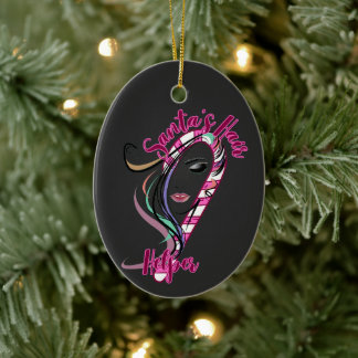 Juli Hair Stylist - Tomtens Hair Helper Julgransprydnad Keramik