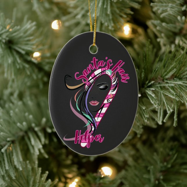 Juli Hair Stylist - Tomtens Hair Helper Julgransprydnad Keramik (Träd)