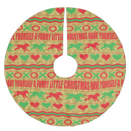 Juli-Hårigen Julgransmatta Borstad Polyester