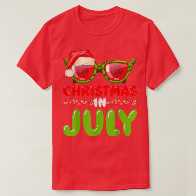 Juli Hat Watermelon Sunglasses Juli juli T Shirt (Design framsida)