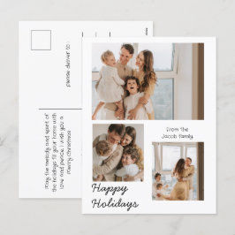 Juli helgdagar Modern typografi trefoto Helg Vykort