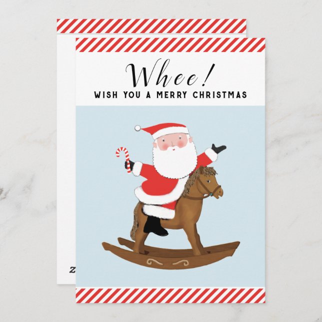 Juli-Helgdagskorten i Equestrien Julkort (Fram/baksida)