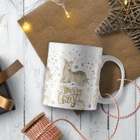 Juli-Hjort och God jul-typografi