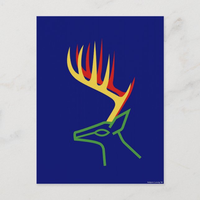 Juli-Hjorten Helg Vykort (Framsida)