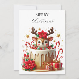 Juli-Hjorten Julkort