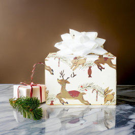 Juli-Hjorten | Papper radbrytning Presentpapper