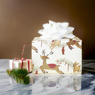 Juli-Hjorten   Papper radbrytning Presentpapper