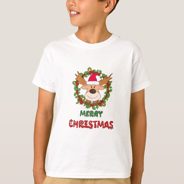 Juli-hjorten T Shirt (Framsida)