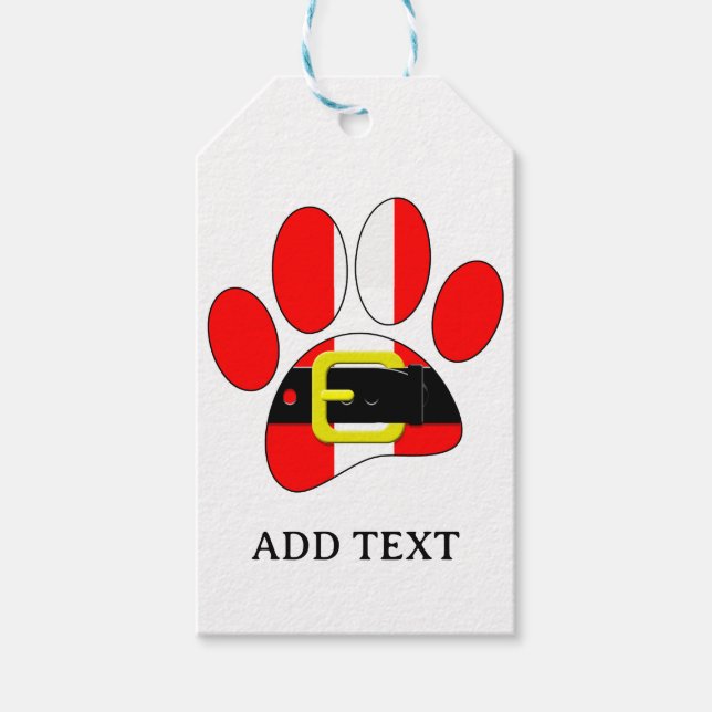 Juli-Hund Presentetikett (Framsidan)