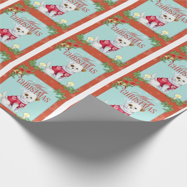 Juli-Hund Presentpapper (Hörn)