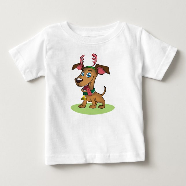 Juli-hund T Shirt (Framsida)
