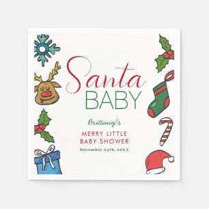 Juli i Santa Baby Könsneutrala babyskor Pappersservett