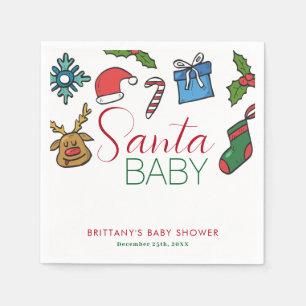 Juli i Santa Baby Könsneutrala babyskor Pappersservett
