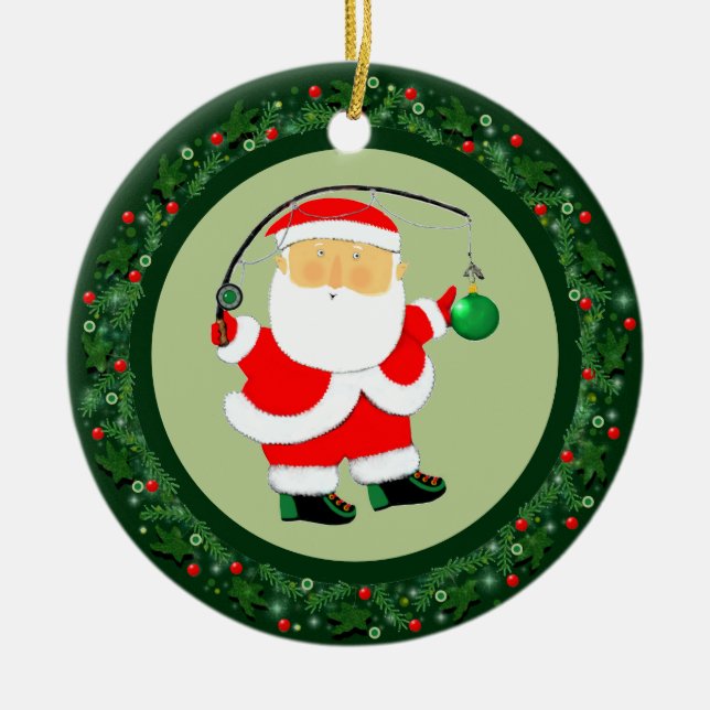 Juli - Inkasserbar Julgransprydnad Keramik (Framsidan)