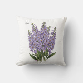 Juli Larkspur Bloom - Personlig Birthday Gift Kudde