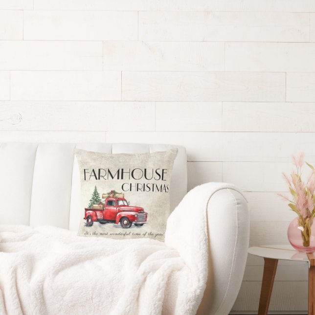 Juli Lastbil Rustic, Vintage Red Kudde (Soffa)