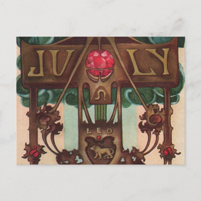 juli - Leo Vykort (Framsida)