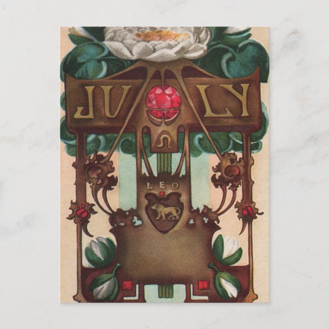 juli - Leo Vykort (Framsida)