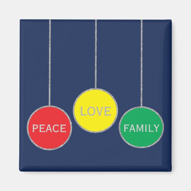 Juli Magnet Square jul Ornaments (Framsidan)