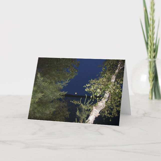 Juli måne över Nancy sjön Kort (Framsida)