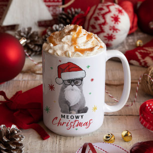 Juli Meowy, Juli och Cute Santa Kitten Kaffemugg