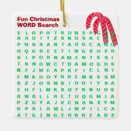 Juli Mini 15 Ord Puzzle-Polkagrisar Julgransprydnad Keramik