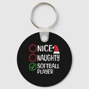 Juli Naughty Softball Player jul L Nyckelring