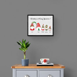 Juli Nordic Gnome Gonk Familj Poster
