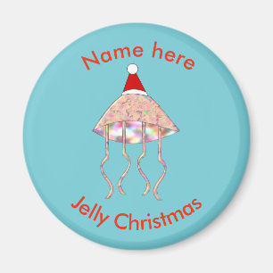 Juli Party Jellyfish Anpassningsbar Magnet