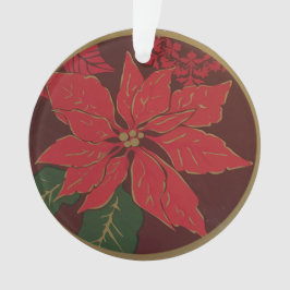 Juli Poinsettia Akryla Ornament