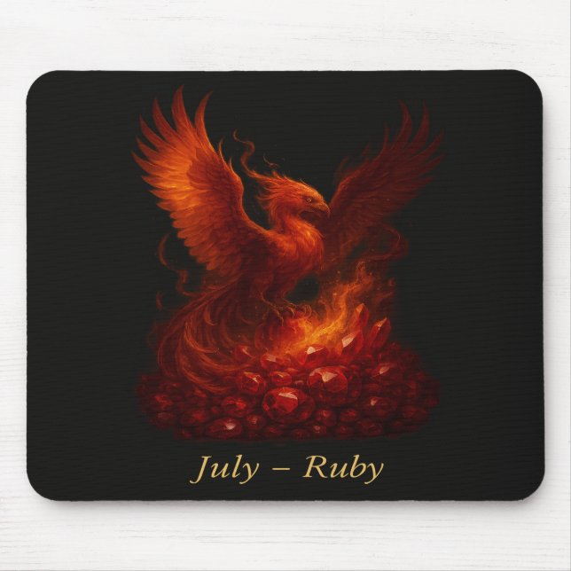 Juli Ruby - Phoenix & Fiery Birthstone Musmatta (Framsidan)