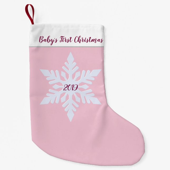 Juli Stocking-Baby Första jul Liten Julstrumpa (Framsidan)