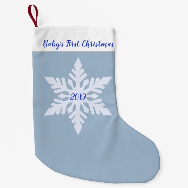 Juli Stocking-Baby Första jul Liten Julstrumpa (Framsidan)