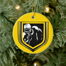 Juli, svart och Guld Julgransprydnad Keramik