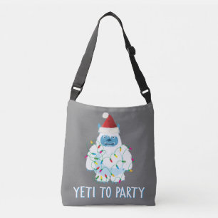 Juli till Party T-Shirt Cute Yeti för Julafton Axelväska